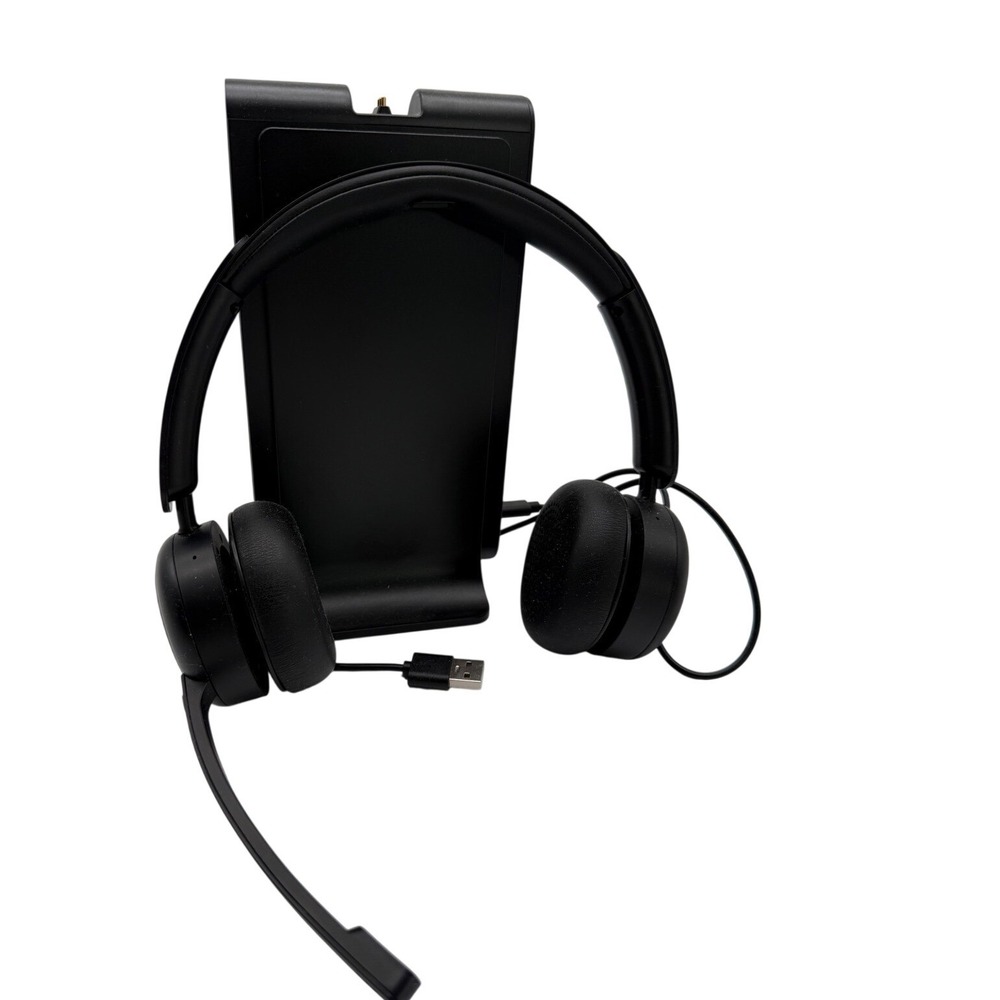 Anciticore KH155M Stereo Bluetooth Headset with Charging Stand and USB Hub Black
